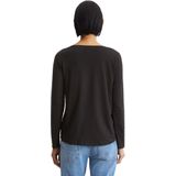 Marc O'Polo - Shirt - Zwart - Lange Mouw - Effen