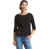 Marc O'Polo - Shirt - Zwart - Lange Mouw - Effen