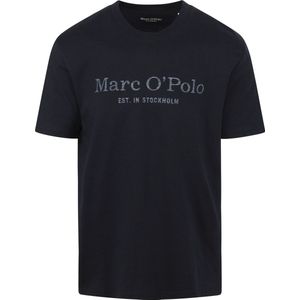 Marc O'Polo T-Shirt Logo Donkerblauw - Heren - Casual T-shirts