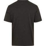 Marc O'Polo - Shirt - Taupe / Grijs Gemêleerd - Kwartmouw - Ronde Hals