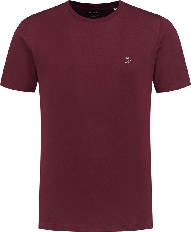 Marc O'Polo - B21201251054 - T-Shirt - Rood - Katoen - Korte Mouwen
