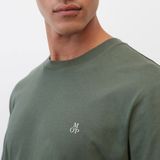 Marc O'Polo - Poloshirt - Donkergroen - Kwartmouw - Normale Pasvorm