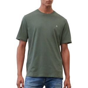 Marc O'Polo - Poloshirt - Donkergroen - Kwartmouw - Normale Pasvorm