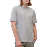 T-shirt - Mélange - Jersey - Normale Pasvorm - Kwartmouw
