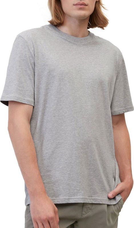 T-shirt - Mélange - Jersey - Normale Pasvorm - Kwartmouw