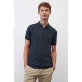 Marc O'Polo shaped fit polo - heren poloshirt - blauw