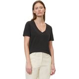 Jersey T-shirt - Effen - V-hals - Kwartmouw - Organic Content Standard