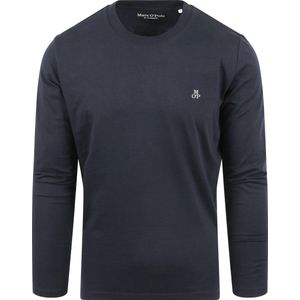 Marc O'Polo Langarmshirt mit dezentem Logo-Print vorne