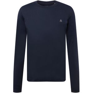 Marc O'Polo - Herenshirt - Blauw - Biologisch Katoen