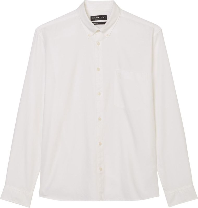 Marc O'Polo - Businessoverhemd - Wolwit - Lange Mouwen - Casual