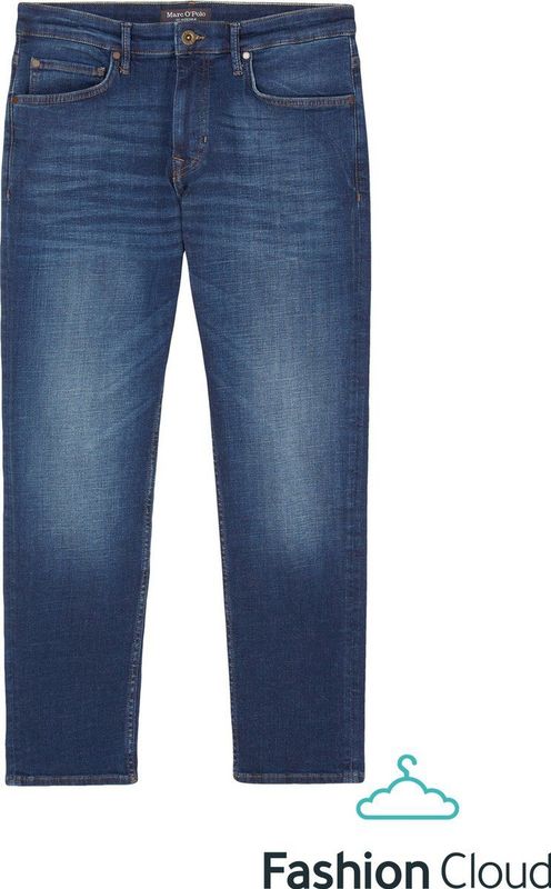 Authentic - Stretchbroek - Dark Blue - Denim - Logoprint