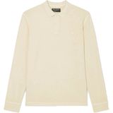 Marc O'Polo - Poloshirt - Wit - Katoen - Lange Mouwen