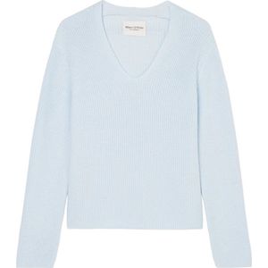 Marc O'Polo - Trui - Lichtblauw - Katoen - GOTS Keurmerk