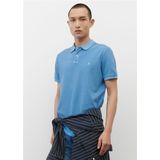 Marc O'Polo - Regular Fit - Poloshirt - Azuurblauw