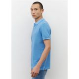 Marc O'Polo - Regular Fit - Poloshirt - Azuurblauw