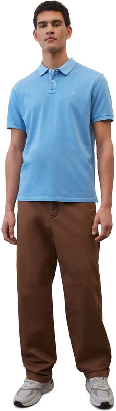 Marc O'Polo - Regular Fit - Poloshirt - Azuurblauw