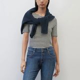 Marc O'Polo - T-Shirt - Multi Night Sky - Slim Fit - GOTS-gecertificeerd Biologisch Katoen