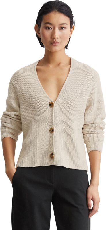 Marc O'Polo - Long Sleeve Cardigan - Groen - Katoen