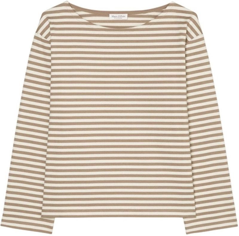 Marc O'Polo - T-Shirt - Multi - 302301052125 - Regular Fit - Ronde Nek