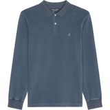 Marc O'Polo Langarm-Poloshirt im Washed-Look