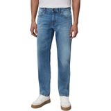 Jeans - Effen - Denim - Heavy Washed - Regular Fit - Mid Waist