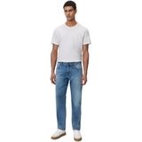 Jeans - Effen - Denim - Heavy Washed - Regular Fit - Mid Waist