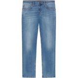 Jeans - Effen - Denim - Heavy Washed - Regular Fit - Mid Waist