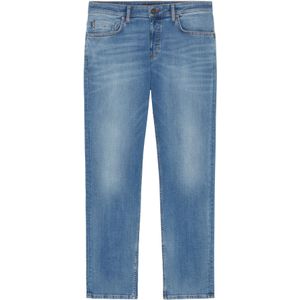 Jeans - Effen - Denim - Heavy Washed - Regular Fit - Mid Waist