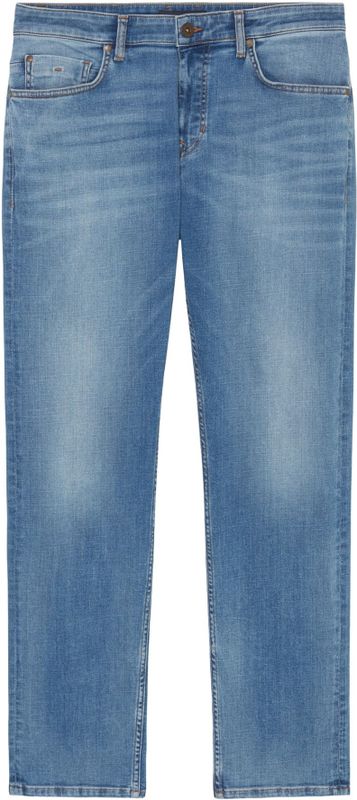 Jeans - Effen - Denim - Heavy Washed - Regular Fit - Mid Waist