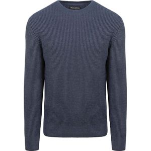 Marc O'Polo Pullover Wol Blend Navy - Heren