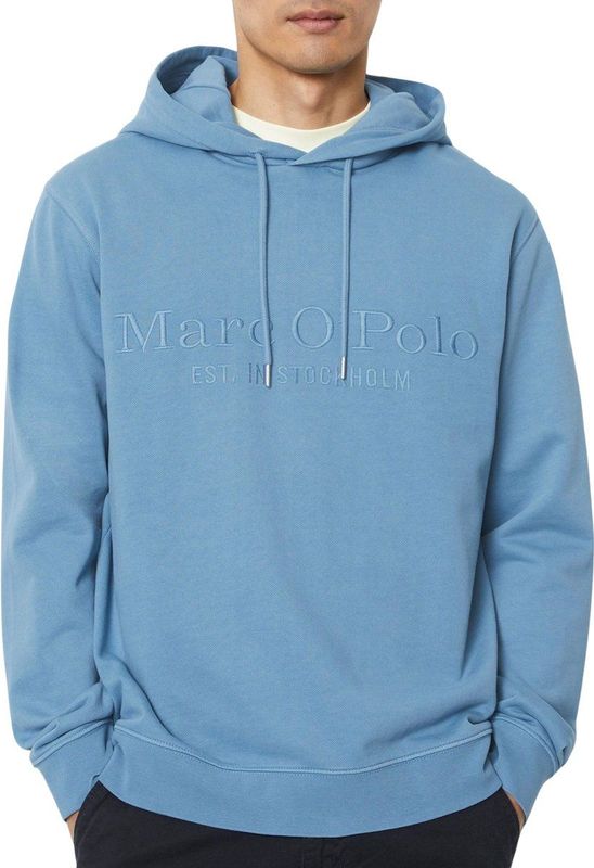 Marc O'Polo - Hoodie - Wedgewood - 100% GOTS Biologisch Katoen