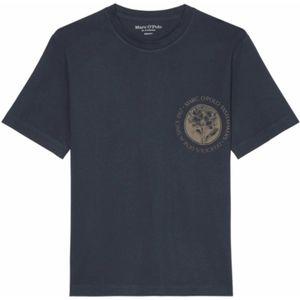 Marc O'Polo - T-Shirt - Dark Navy - Katoen