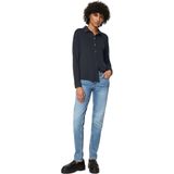 Blouse - Effen - Jersey - Lange Mouw - Normale Pasvorm