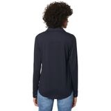 Blouse - Effen - Jersey - Lange Mouw - Normale Pasvorm