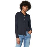 Blouse - Effen - Jersey - Lange Mouw - Normale Pasvorm