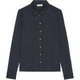 Blouse - Effen - Jersey - Lange Mouw - Normale Pasvorm