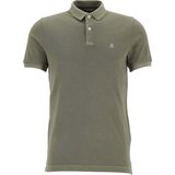 Marc O'Polo shaped fit polo - heren poloshirt - olijfgroen