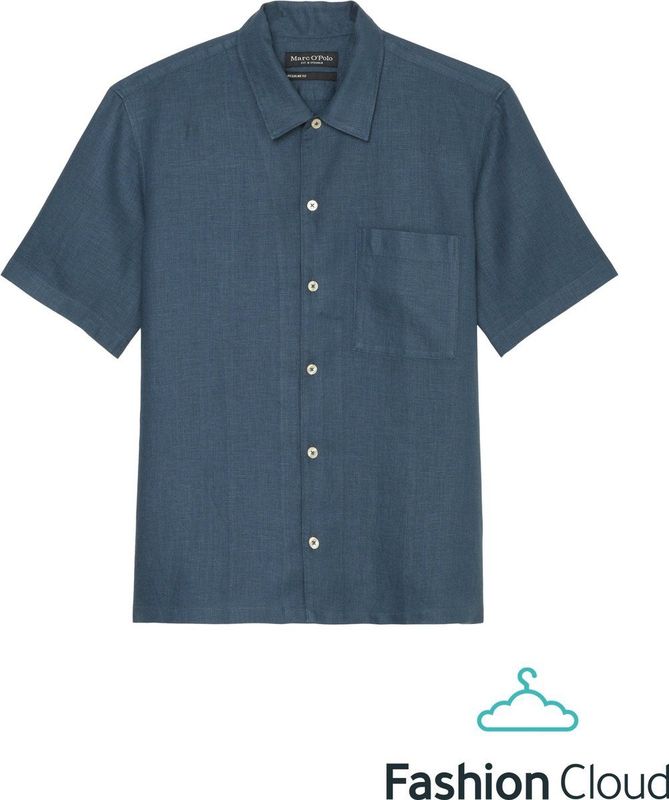 Marc O'Polo - Blouse - Moon Stone - 100% Linnen - Regular Fit