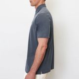 Marc O'Polo regular fit polo, heren poloshirt korte mouw, azuurblauw