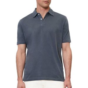 Marc O'Polo regular fit polo, heren poloshirt korte mouw, azuurblauw