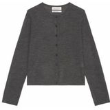 Marc O'Polo - Vest - Deep Grey Melange - 100% Merinowol