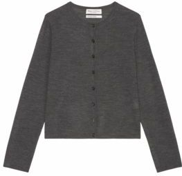 Marc O'Polo - Vest - Deep Grey Melange - 100% Merinowol