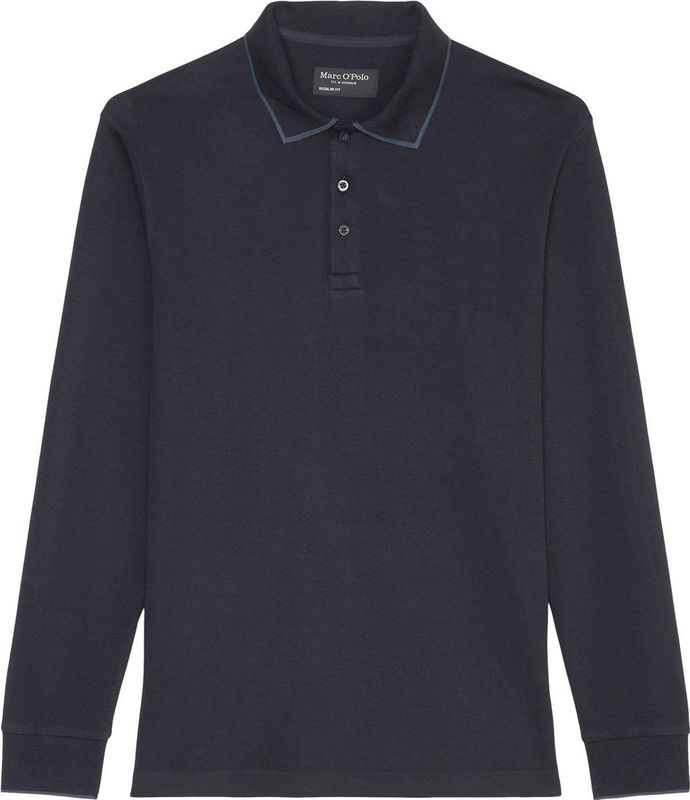 Marc O'Polo - Poloshirt - Donker Navy - 100% Biologisch Katoen