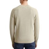 Marc O'Polo regular fit pullover - heren trui katoen met O-hals - grijs (middeldik)