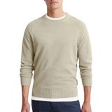 Marc O'Polo regular fit pullover - heren trui katoen met O-hals - grijs (middeldik)