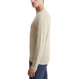 Marc O'Polo regular fit pullover - heren trui katoen met O-hals - grijs (middeldik)