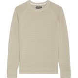 Marc O'Polo regular fit pullover - heren trui katoen met O-hals - grijs (middeldik)