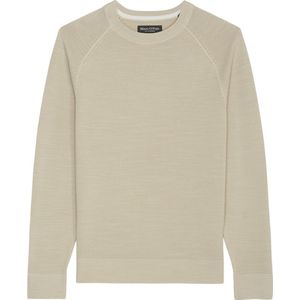 Marc O'Polo regular fit pullover - heren trui katoen met O-hals - grijs (middeldik)