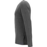 Marc O'Polo regular fit pullover - heren trui katoen met O-hals - grijs (middeldik)