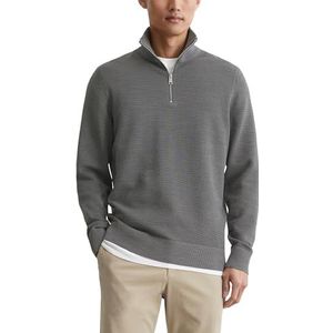 Marc O'Polo - Gebreide Trui - Grijs - Biologisch Katoen